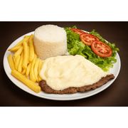 Pratos Executivos: Executivo ao Catupiry - Calabresa - Prato Executivo (Ingredientes: Alface, Arroz, Batata Frita, Tomate)