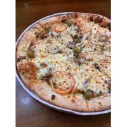 Salgadas: BERINJELA - Pizza Grande (Ingredientes: Berinjela, Cebola, Mussarela)
