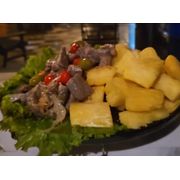 Porções: Porção Carne de Sol c/ Aipim - Porções