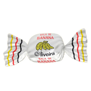 Bala, pirulitos, Chicletes: Bala de Banana)