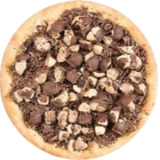 Doces: Sonho de valsa - Pizza Grande (Ingredientes: Leite condensado, Queijo mussarela, Chocolate, Sonho de valsa)
