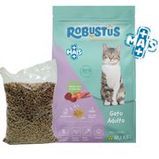 Gatos: Robustus Gatos Adulto Salmao Atum e Beterraba - 1Kg - Rações Gatos