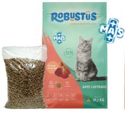 Gatos: Robustus Gatos Castrados Frango e Beterraba - 1Kg - Rações Gatos
