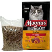 Gatos: Magnus Cat Adulto Carne - 1Kg - Rações Gatos