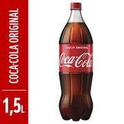 Refrigerante: Coca Cola 1,5L - Coca cola de 1,5L geladinha