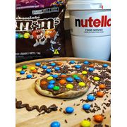 Esfihas Doces: Nutella Com M&Ms - Esfiha Doce (Ingredientes: nutella, m&m