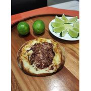 Esfihas Salgadas: Carne Seca Com Mussarela - Esfiha Salgada (Ingredientes: Carne Seca, Mussarela)