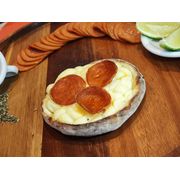 Esfihas Salgadas: Catupiry Com Pepperoni - Esfiha Salgada (Ingredientes: Catupiry, Pepperoni)