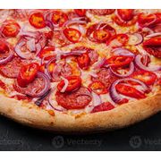 Tradicionais: Mexicana - Grande (Ingredientes: Massa Artesanal, Molho do Cheff, Mozzarella, Calabresa Moída, Pimenta Dedo de Moça, Molho de Pimenta, Tomate Picado, Cebola, Orégano, Azeitona)