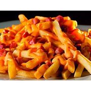 Porções: Fritas Com Bacon e Cheddar 200g - Pequena (Ingredientes: bacon, Fritas com Cheddar)
