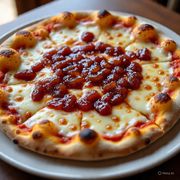 Doces: Romeu e Julieta - Pizza Família (Ingredientes: Mussarela, Goiabada, Creme de Leite)