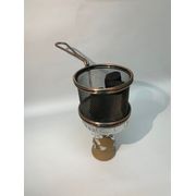 Cesto p/ Carvão: Cestinho para carvão - Esse cesto traz um controle maior do calor emanado do carvão trazendo um equilíbrio na sua sessão e uma facilidade para assoprar as cinzas do carvão.