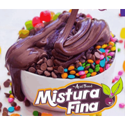 Açaí Artesanal - Batido c/ a Polpa 14%: Artesanal Trufado c/ Creme de Avelã - 500ml (Ingredientes: .)