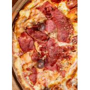 Especiais 3: 83.Jorge Tadeu - Pizza Grande (Ingredientes: Molho da Casa, Mussarela, Presunto, Champignon, Molho Rose, Calabresa, Azeitona)