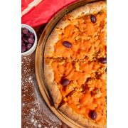 Promo 3: Frango com cheddar - Pizza Grande (Ingredientes: Molho da Casa, Frango Desfiado, Cheddar, Azeitona)