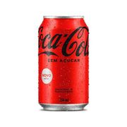 Refrigerante: Coca-Cola Lata 350ml zero açucar - Com sabor inconfundível e único, a Coca-Cola Original é o refrigerante mais tradicional e consumido no mundo inteiro!