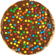 Doces: 76-M&M - Pizza Grande (Ingredientes: Chocolate ao Leite)