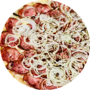 Tradicionais: Calabresa - Pizza Grande (Ingredientes: Molho, Calabresa, Mussarela, Cebola)