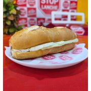 Sanduíche no Pão Francês: Pão C/ Queijo Coalho+Embalagem (R$1,50) - Sanduíche no Pão Francês (Ingredientes: Manteiga, Pão, Queijo Coalho)