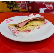 Stop Tapioca: Tapioca c/Queijo,Presunto,Banana e Ovo+EmbalR$1,50 - Stop Tapioca (Ingredientes: Banana, Ovo, Presunto, Queijo)
