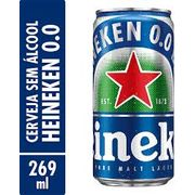 Cervejas (Unidade): Heineken Zero 0% 269ml - Cerveja sem Álcool 0.0