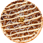 Zero Lactose: Sertaneja (Zero Lactose) - Pizza Pequena (Ingredientes: Azeitona, Carne Seca Desfiada, Cebola, Molho Pomodoro, Muçarela Zero Lactose, Orégano)