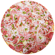 Tradicionais: Gaúcha - Pizza Família (Ingredientes: Calabresa Forte, Cebola, Pimentão)