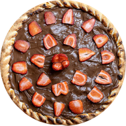 Doces: Nutella com Morango - Pizza Pequena (Ingredientes: Creme de Leite, Morango, Nutella Original)