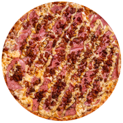 Tradicionais: Basca - Pizza Família (Ingredientes: Presunto, Bacon, Catupiry)