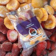 Frutas Congeladas: Mix Morango e Pessêgo - 100g