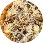 Tradicionais: Pescadinha - Pizza Grande (Ingredientes: Molho, Pescadinha, Mussarela, Cebola)