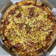Especiais: Toscana 2 - Pizza Grande (Ingredientes: Calabresa Fatiada, Mussarela, Orégano, Azeitona)