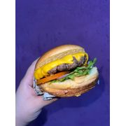 Lanches Especiais/Artesanais: Salada Especial - Lanches Especiais/Artesanais (Ingredientes: Alface Americana, Cebola Roxa, hambúrguer Artesanal 150G, Molho Especial, Pão de Brioche, Queijo Cheddar, Tomate)