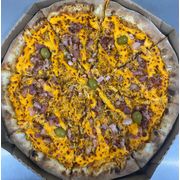 Premium: A Moda da Sogra - Pizza Grande (Ingredientes: Frango, Cheddar, Bacon, Orégano, Azeitona)