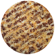 Tradicionais: Strogonoff Palha - Pizza Família (Ingredientes: Strogonoff, Batata Palha)