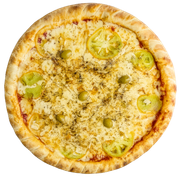 Tradicionais: Muçarela - Pizza Média (Ingredientes: Molho, Muçarela, Orégano, Tomate)