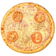 Tradicionais: Mista - Pizza Média (Ingredientes: Molho de Tomate, Mussarela, Orégano, Presunto, Tomate)