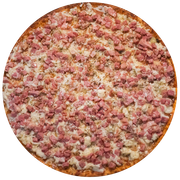 Tradicionais: Bacon - Pizza Família (Ingredientes: Bacon em Cubo, Parmesão)