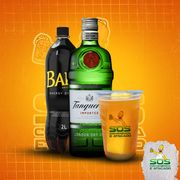 Copão de Kit: Copão Tanqueray + baly + Gelo de sabor)