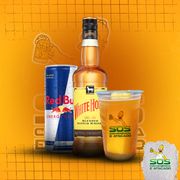Copão de Kit: Copão White Horse + Red Bull + Gelo de sabor)