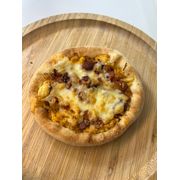 Esfihas Salgadas: Frango 3 - Esfiha (Ingredientes: Bacon, Frango Desfiado, Mussarela)