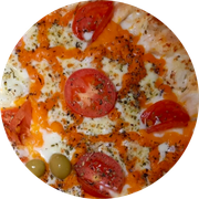 Promocionais: Cheddar - Pizza Grande (Ingredientes: Molho, Mussarela, Cheddar, Tomate)
