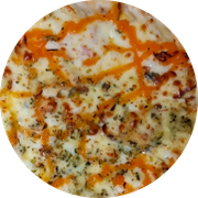 Especiais: Cinco Queijos - Pizza Grande (Ingredientes: Molho, Cheddar, Gorgonzola, Catupiry, Provolone, Queijo)