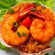 Entradas e Petiscos: Casquinha de Siri com Camarão - Entrada e Petiscos (Ingredientes: Entrada e Petiscos)