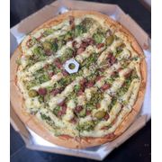Tradicionais: Brócolis 2 - Pizza Grande (Ingredientes:  Bacon,  Catupiry, Brócolis)
