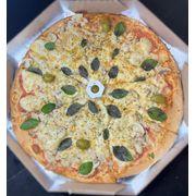 Tradicionais: Champignon - Pizza Grande (Ingredientes:  Champignon,  Manjericão,  Mussarela,  Parmesão)
