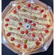 Tradicionais: Dona Catarina - Pizza Grande (Ingredientes:  Catupiry,  Tomate Cereja, Peito de Peru)