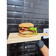 SANDUICHES SIMPLES: X-TUDO - SANDUICHES SIMPLES (Ingredientes: Alface, Bacon, Calabresa, Hambúrguer de Carne, Molho Especial, Ovo, PÃO SIMPLES, Presunto, Queijo, Tomate)