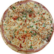 Especial: Tentação Especial - Pizza Grande (Ingredientes:  Azeitonas,  Champignon,  Ervilha,  Orégano,  Palmito,  Peito de peru, Catupiry Original, Molho, Muçarela)