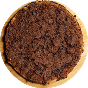 Doces: Ovomaltine - Pizza Pequena (Ingredientes: Chocolate, Ovomaltine)